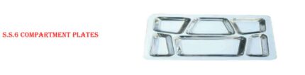 UTENSILS - THALI 6 COMPARTMENT STEEL